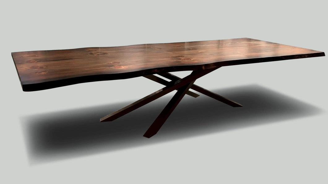 Burnished Provincial Contemporary Dining Table